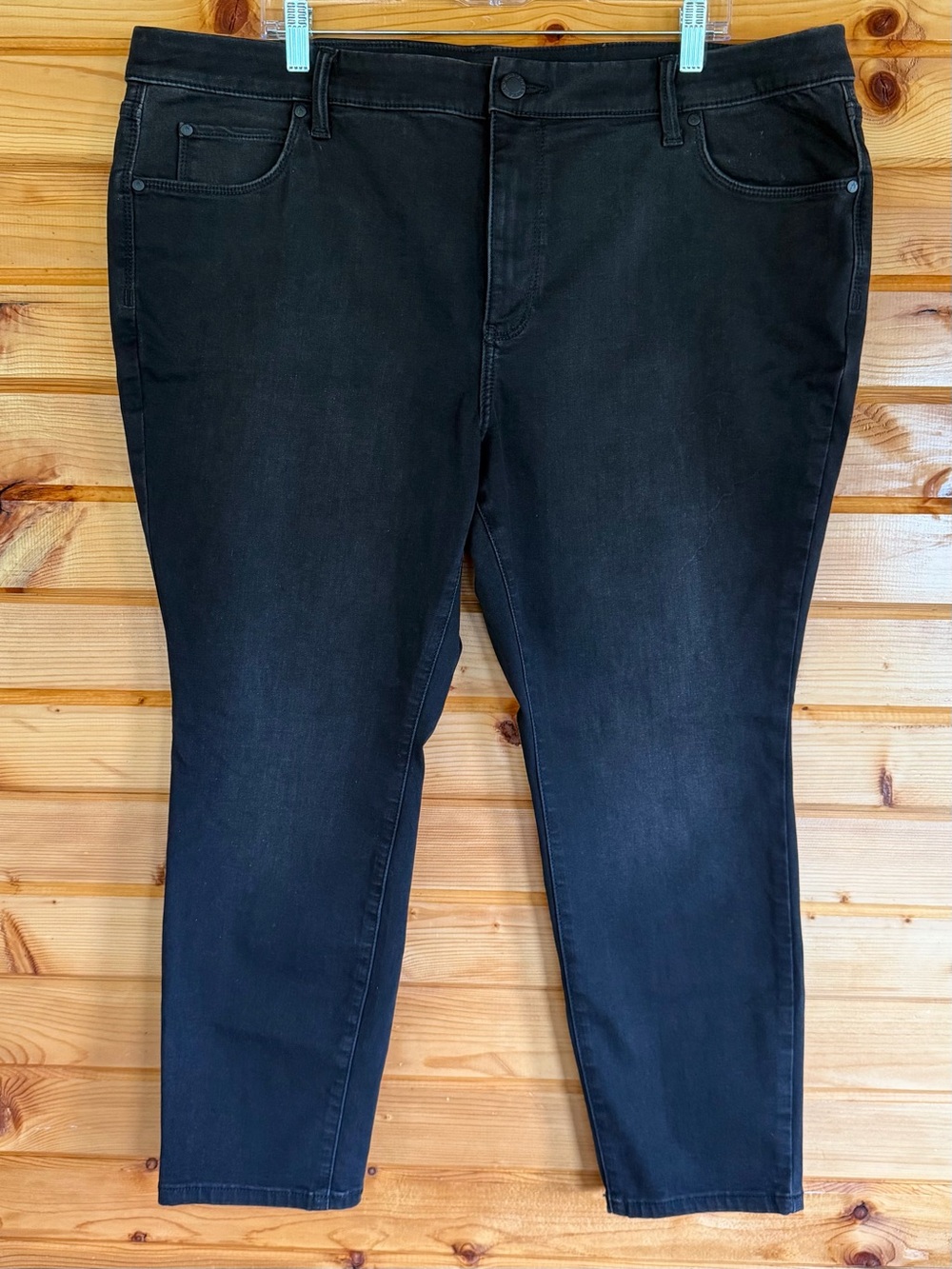 Simply Vera Vera Wang Black Skinny Stretch Jeans Size 20W Short